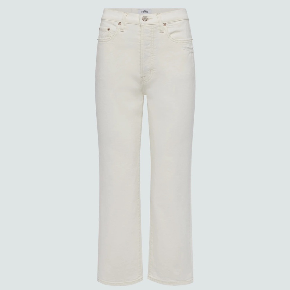 Pistola CASSIE CROP SUPER HIGH RISE STRAIGHT CROP JEAN - SAND VINTAGE